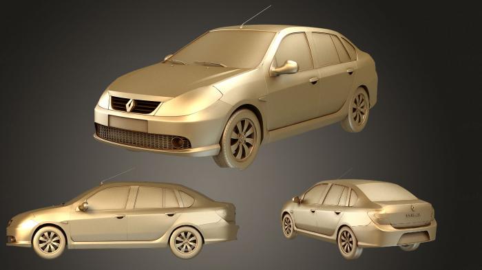 نموذج ثلاثي الأبعاد لآلة CNC السيارات والنقل رينو سيمبول 2010
